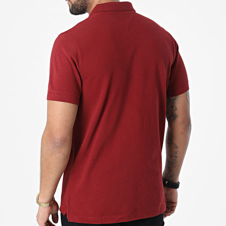 Tommy Jeans - Polo a manica corta Badge 9444 Bordeaux