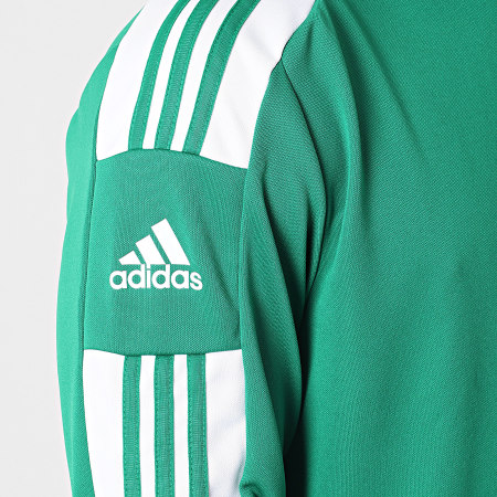 Adidas Sportswear - SQ21 Felpa con cappuccio a bande GP6437 Verde