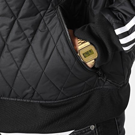 adidas - Veste Zippée Quilted A Bandes H11439 Noir
