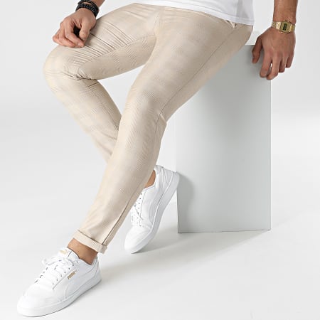 Armita - PAK-430 Pantaloni a quadri beige