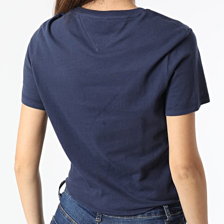 Tommy Jeans - Camiseta Mujer College 2040 Azul Marino