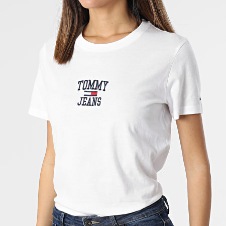 Tommy Jeans - Tee Shirt Femme College 2040 Blanc