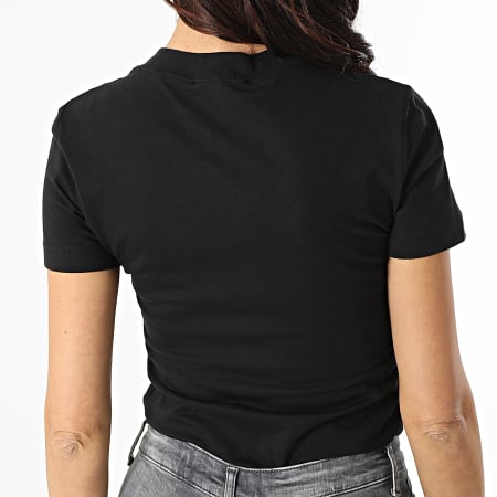 Versace Jeans Couture - Camiseta de punto negra de mujer