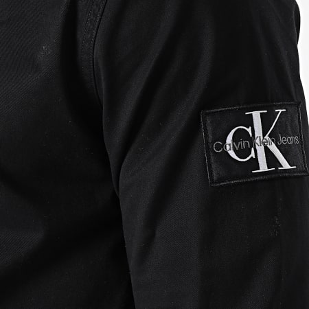 Calvin Klein - Chemise A Manches Longues Monogram Badge 9666 Noir