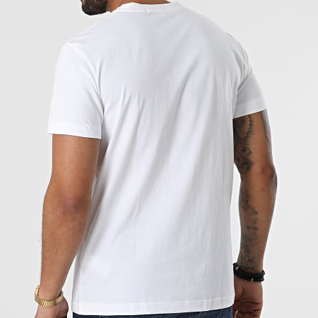 Calvin Klein - Tee Shirt Poche Monogram Logo 9876 Blanc