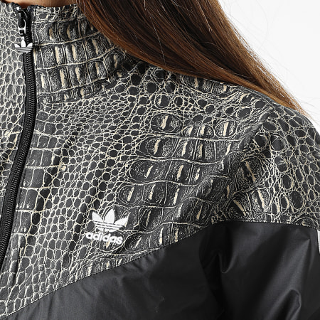 Adidas Originals - Giacca con zip nera da donna H20428