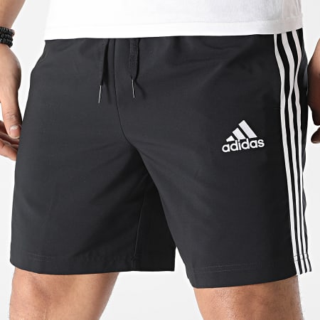 Adidas Sportswear - Short Jogging A Bandes 3 Stripes GL0022 Noir