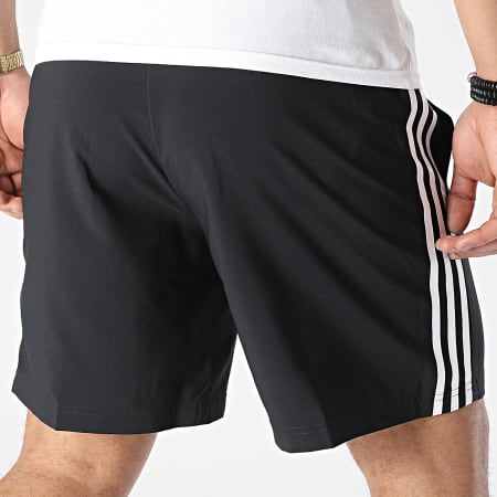 Adidas Sportswear - Short Jogging A Bandes 3 Stripes GL0022 Noir