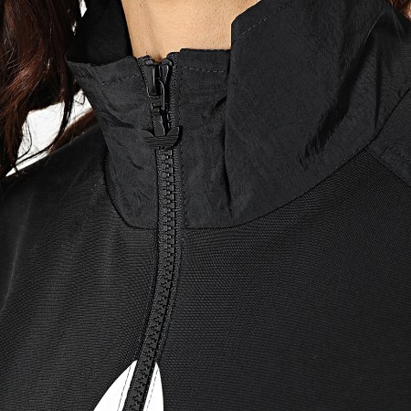 Adidas Originals - Giacca con zip nera da donna HC7056