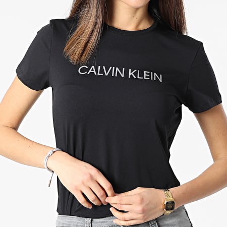 Calvin Klein - Camiseta Mujer GWF1K140 Negra Reflectante