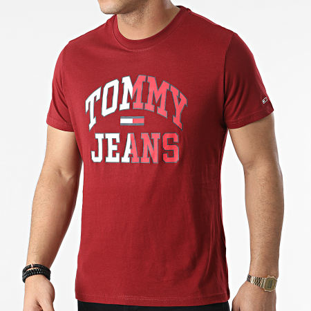 Tommy Jeans - Tee Shirt Entry Collegiate 2421 Bordeaux