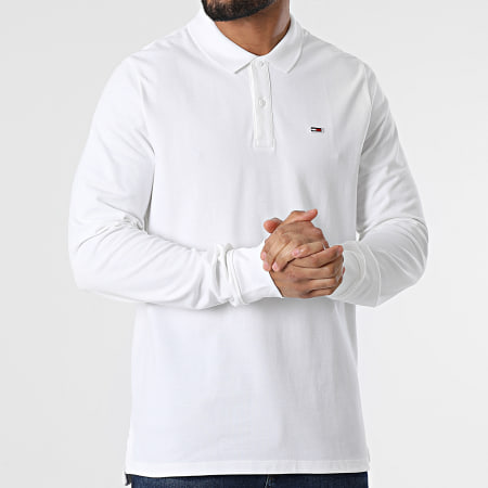 Tommy Jeans - Polo Manches Longues Classics Polo 2423 Blanc