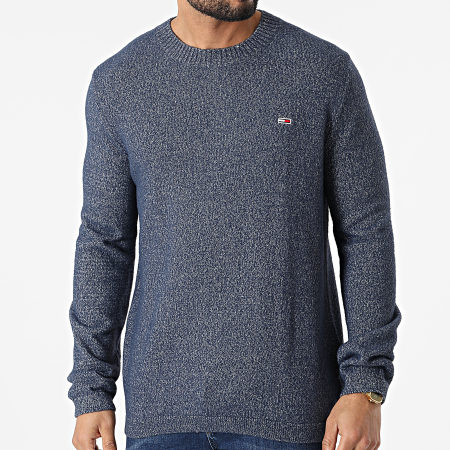 Tommy Jeans - Pull Grindle 2432 Bleu Marine Chiné