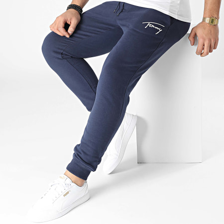 Tommy Jeans - Pantalon Jogging Signature 2439 Bleu Marine