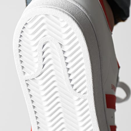 adidas - Baskets Superstar GZ3741 Cloud White Vivid Red