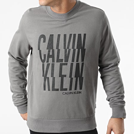 Calvin Klein - Sweat Crewneck Thunder Logo 8451 Gris