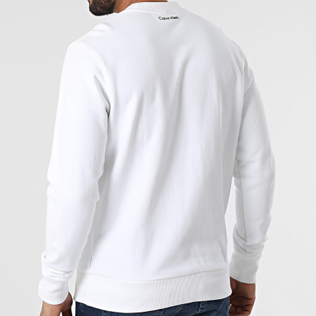 Calvin Klein - Felpa girocollo Thunder Logo 8451 Bianco