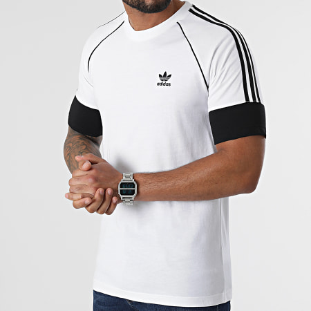 Adidas Originals - Camiseta Con Rayas SST HC2088 Blanca