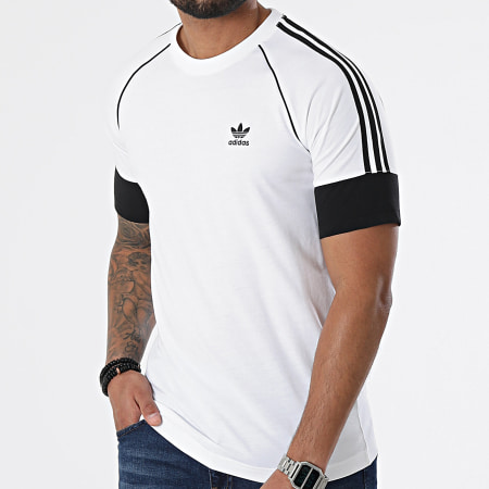 Adidas Originals - Tee Shirt A Bandes SST HC2088 Blanc