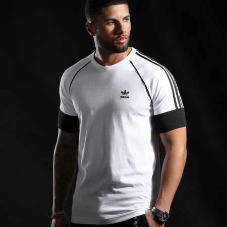 Adidas Originals - Camiseta Con Rayas SST HC2088 Blanca