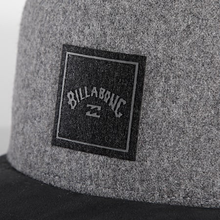 Billabong - Casquette Snapback Stacked Gris Anthracite Chiné