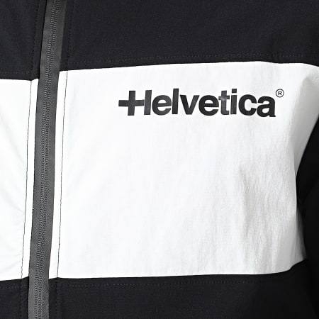 Helvetica - Dolce Giacca con zip bianca e nera