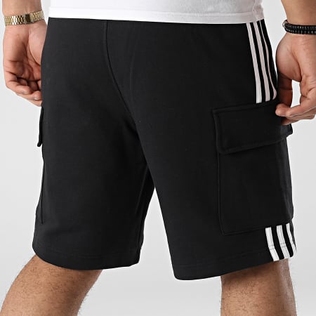 Adidas Originals - Pantaloncini da jogging 3 Stripes HB9542 Nero