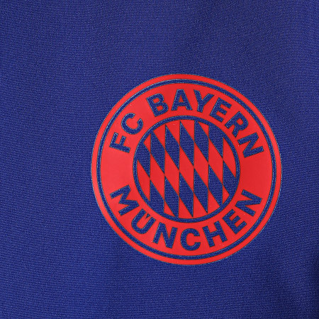 adidas - Veste Zippée Capuche A Bandes FC Bayern HA2546 Bleu Roi