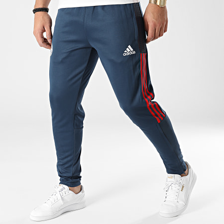 adidas - Pantalon Jogging A Bandes FC Bayern HG1133 Bleu Marine
