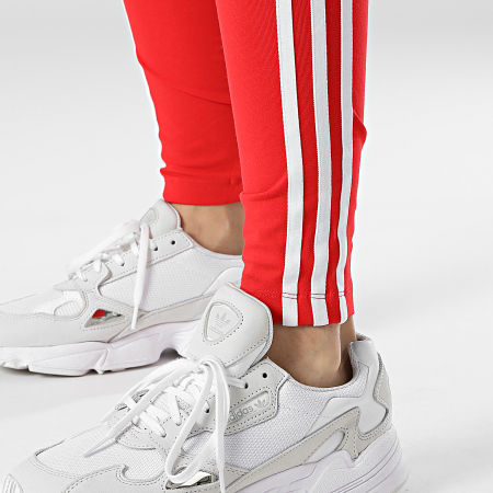adidas - Legging Femme A Bandes 3 Stripes HD2348 Rouge