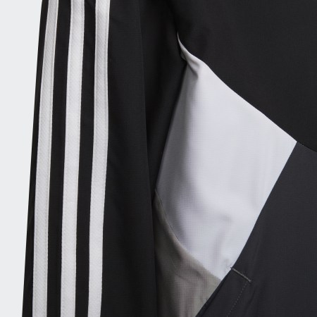 Adidas Performance - Veste Zippée Capuche Enfant HF1821 Noir Gris Blanc