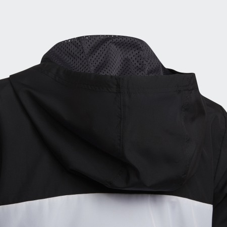 Adidas Performance - Veste Zippée Capuche Enfant HF1821 Noir Gris Blanc