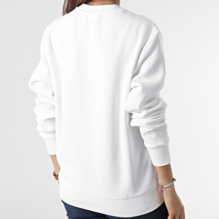 Calvin Klein - Coordinates Felpa girocollo da donna 8052 Bianco
