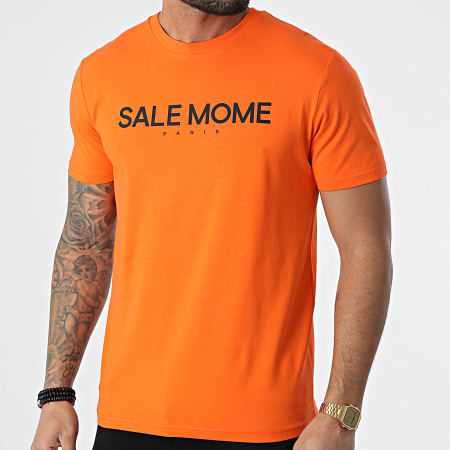 Sale Môme - Tee Shirt Tigre Orange Noir