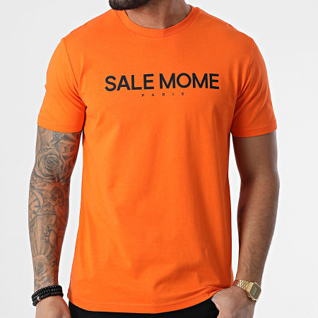 Sale Môme - Tee Shirt Tigre Orange Noir