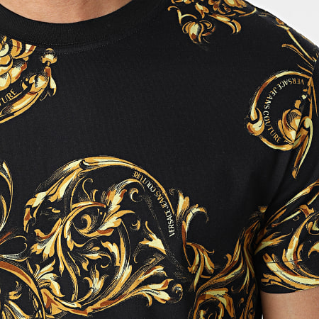 Versace Jeans Couture - Tee Shirt Print Garland Noir Renaissance