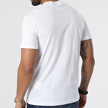 Versace Jeans Couture - Camiseta Logo Lámina Gruesa 72GAHT01 Oro Blanco