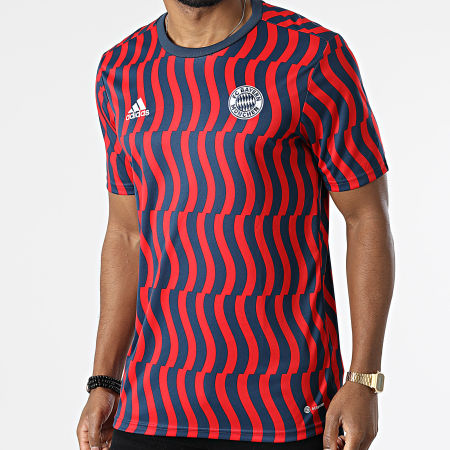 Adidas Performance - FC Bayern Camiseta de fútbol HA2651 Rojo Azul Marino