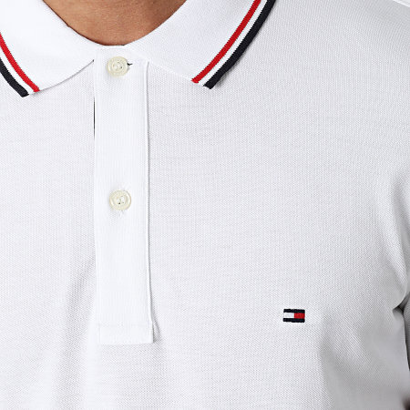 Tommy Hilfiger - Polo Manches Courtes Tipped Placket 2054 Blanc