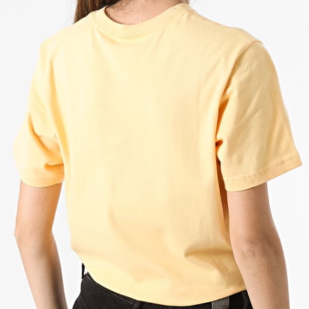 Vans Tee Shirt Femme Chest Logo Jaune LaBoutiqueOfficielle