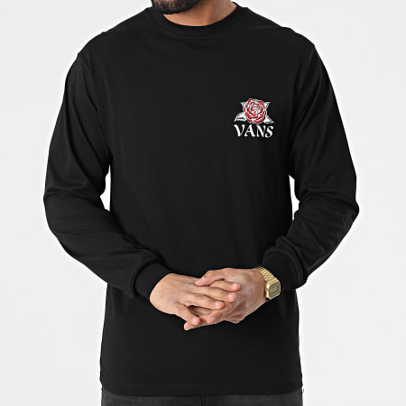 Vans - Rose Tattoo Camiseta de manga larga A7PM8 Negro