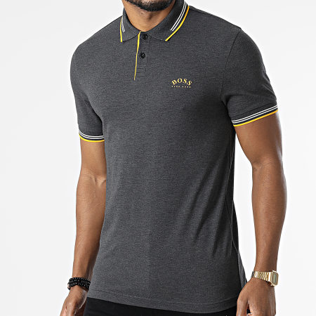 BOSS - Polo Manches Courtes 50412675 Gris Anthracite