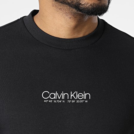 Calvin Klein - Sweat Crewneck Logo Coordinates 8052 Noir