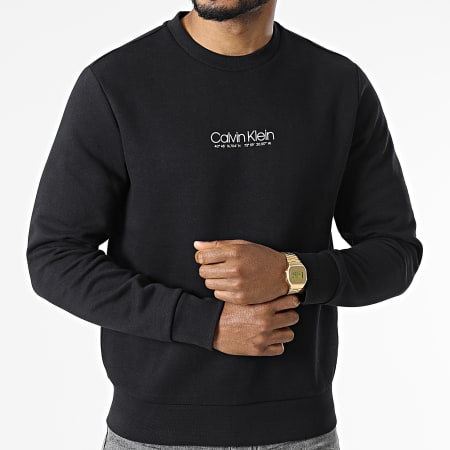 Calvin Klein - Sweat Crewneck Logo Coordinates 8052 Noir