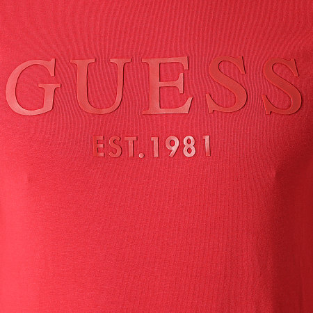 Guess - Tee Shirt Manches Longues M2RI01-J1311 Rouge