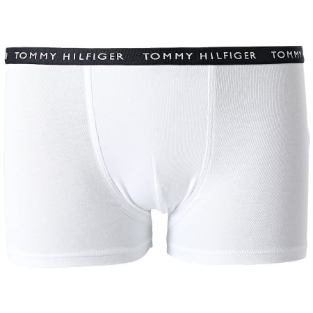 Tommy Hilfiger - Lote De 7 Boxers Infantiles 0404 Rojo Azul Marino Gris Jaspeado Blanco