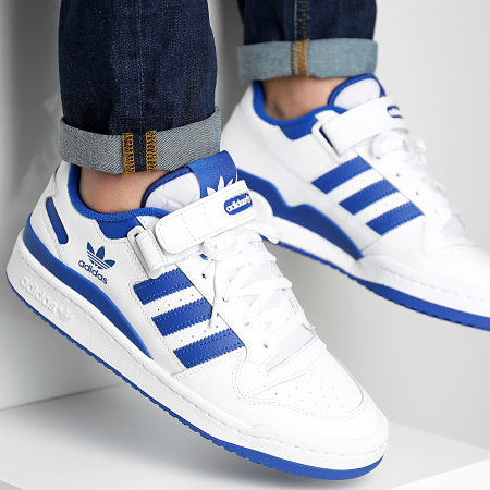 Adidas Originals - Baskets Forum Low FY7756 Footwear White Royal Blue