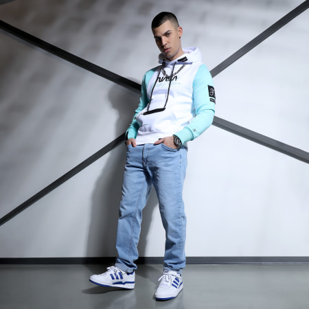 Adidas Originals - Zapatillas Forum Low FY7756 Calzado Blanco Azul Real