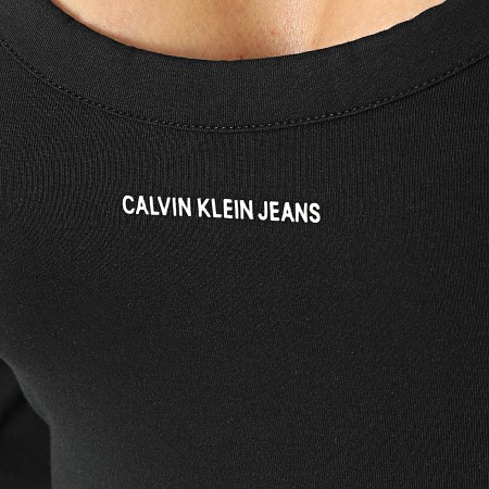 Calvin Klein - Tee Shirt Manches Longues Femme 7656 Noir