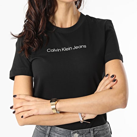 Calvin Klein - Camiseta Mujer 7713 Negra